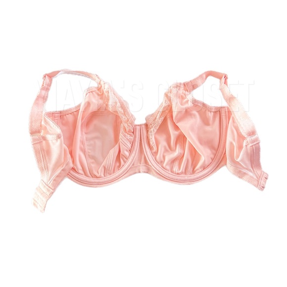 Elomi 34I Morgan EL4111 Underwire Banded Stretch Lace Bra - Ballet Pink - Picture 8 of 14